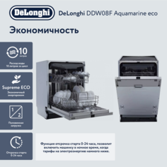 Встраиваемая посудомоечная машина DeLonghi DDW08F Aquamarine eco Delonghi
