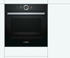 Встраиваемый электрический духовой шкаф Bosch HBG676EB6 черный