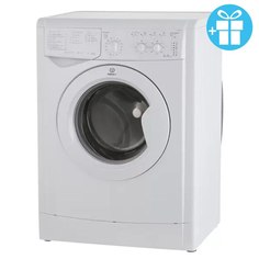 Стиральная машина Indesit IWSC 6105 + мешок для стирки белья белая
