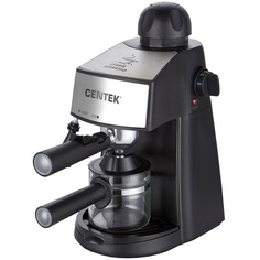 Рожковая кофеварка Centek CT-1160 черный, серебристый