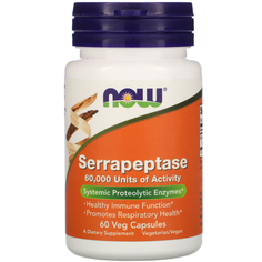NOW Serrapeptase капсулы 60 шт.