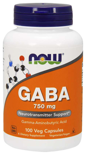 GABA Now Gaba (750 мг) капсулы 100 шт.