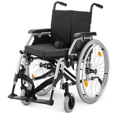 Кресло-коляска механическая Meyra EuroChair2 2-750, 50 см, литые колеса, серебристая