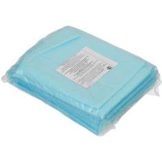 Простынь н/с 200х70см спанбонд пл.25 голубая 10шт/уп No Brand
