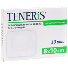 Лейкопластырь Teneris T-Pore фиксир. 8х10см на нетканой основе, 10 шт.