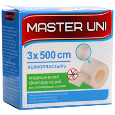 Лейкопластырь Master на полимерной основе Uni 3 х 500 см