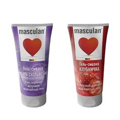 Набор гелей-лубрикантов Masculan Ультра-скольжение 50 мл + Клубничка 50 мл