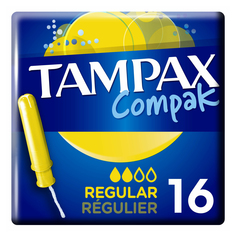 Женские гигиенические тампоны Tampax Compak Regular с аппликатором 16 шт.