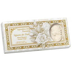 Мыло туалетное Новая Заря Цветочный букет 3Х125г Fiorentino