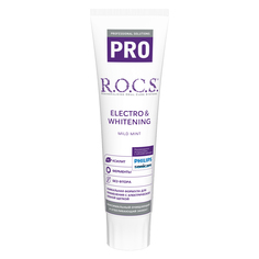 Зубная паста R.O.C.S. Electro & Whitening Mild Mint PRO 135 гр