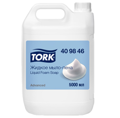 Мыло-пенка жидкое Tork Advanced прозрачное 5 л, канистра
