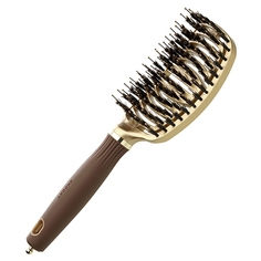 Расческа Olivia Garden Expert Care Flex Boar&Nylon Bristles Gold&Brown