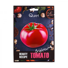 Маска для лица Quret Tomato с экстрактом томата, осветляющая, 25 мл