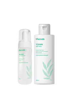 Набор для ухода за лицом LIFECODE Face everyday care Тоник и пенка для лица