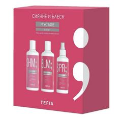 TEFIA MyCare Набор Сияние и блеск. Уход для окрашенных волос шампунь, бальзам, спрей-уход