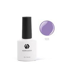 ADRICOCO Цветной гель-лак для ногтей №101, насыщенный фиалковый, 8 мл, (2шт.)