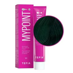 TEFIA Mypoint Зеленый корректор для волос / Permanent Hair Coloring Cream, 60 мл, (2шт.)