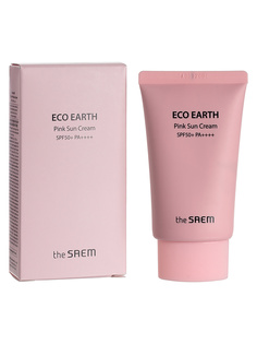 Солнцезащитный крем The Saem для проблемной кожи Sun Eco Earth Pink Sun Cream SPF50+ PA+++