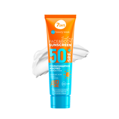 Молочко солнцезащитное для лица и тела 7 DAYS Sunscreen SPF 50+ 200 мл
