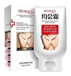 Осветляющий крем-консилер для тела и лица BIOAQUA Pearl Delicate Silky Body Cream, 180 г