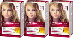Краска для волос Rubella, Natural Blond, Тон 8.0 Русый, 50 мл, 3 шт