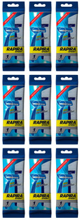 Одноразовые бритвы RAPIRA Sprint 2 лезвия с платиновым напылением,1 шт,9 уп Рапира