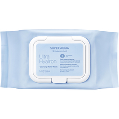 Салфетки Missha Super Aqua Ultra Hyalron для умывания и снятия макияжа, 30 шт