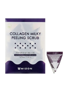 Пилинг-скраб Mizon Collagen Milky Peeling Scrub молочный, с коллагеном, 168 г