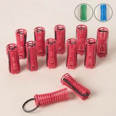 Бигуди на резинке, d = 2 см, 12 шт, цвет МИКС No Brand