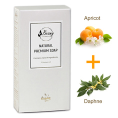 Подарочный набор турецкого мыла Beany Apricot Daphne 2 шт по 120 г