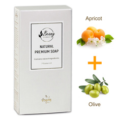 Подарочный набор турецкого мыла Beany Apricot + Olive 120 г х 2 шт.