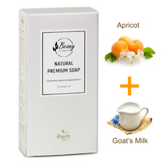 Подарочный набор турецкого мыла Beany Apricot + Goats Milk 120 г х 2 шт.