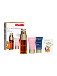 Набор для антивозрастного ухода за кожей лица 30+ Clarins DOUBLE SERUM & MULTI ACTIVE SET