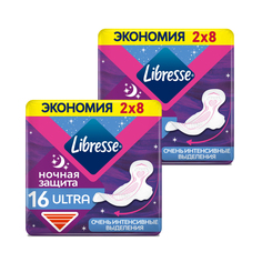 Прокладки женские LIBRESSE Ultra Ночные 32 шт. х 2 уп.