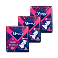 Прокладки женские LIBRESSE Ultra Ночные 24 шт. х 3 уп.