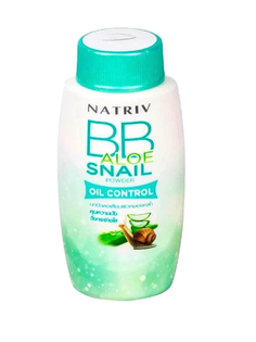 ВВ-пудра Natriv матирующая для жирной кожи с алое и улиточной слизью BB Aloe Snail Powder