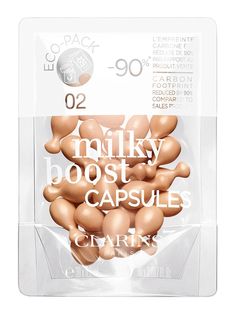 Рефилл тонального флюида для лица в капсулах 2 Clarins Milky Boost Capsules