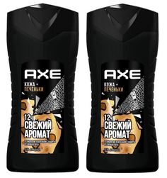 Гель для душа AXE Кожа и Печеньки 250мл 2шт.