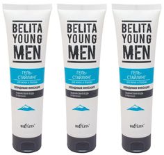 BELITA YOUNG MEN Гель-стайлинг для волос и бороды 100мл3 штуки Белита