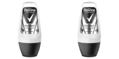 Дезодорант шариковый Rexona для мужчин Невидимый на Черном и Белом 50мл 2шт