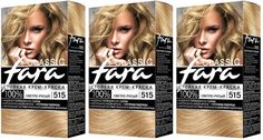 Краска для волос Fara Classic светло-русый 515, 3шт