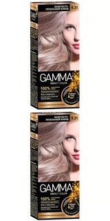 Краска для волос Gamma Perfect Color, тон 9.31, Золотисто-пепельный блонд, 2 шт.