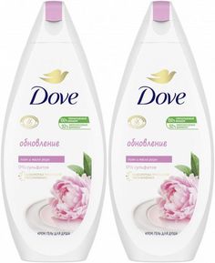 Крем-гель для душа Dove Сливочная Ваниль и Пион, 250 мл, 2 шт.