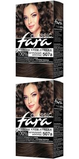 Краска для волос Fara Classic, тон 507а, натуральный шоколад, 2 шт.