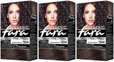 Краска для волос Fara Classic коричневый 504, 3шт