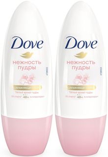 Дезодорант роликовый Dove Нежность пудры, 50 мл, 2 шт.