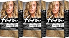 Краска для волос Fara Classic естественный русый 514, 3шт