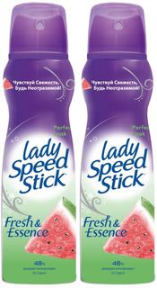 Дезодорант-антиперспирант Lady Speed Stick 24/7 Fresh & Essence, Арбуз, спрей 150 мл, 2 шт