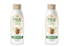 Шампунь-кондиционер Iris Milk Line Кефирный для норм. и жирных волос 1000мл 2шт