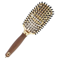 Щетка для укладки волос Expert Care Flex Boar Bristles Goldbrown Olivia Garden